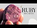 Huge Ruby 560 carats Africa Gemstone Cutting Performing Faceting Polishing