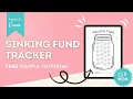 SINKING FUND MONEY TRACKER Make Sell Free Printables with Canva