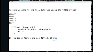 Step 2 Validating Forms with PHP Part 2 Error Handling and Messages