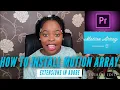How to install motion arrays extensions in adobe