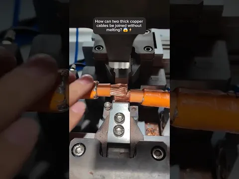 INCREDIBLE ULTRASONIC welding joins copper cables! β‘π©π±#tech #engineering #industrial #manufacturing