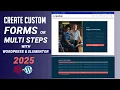 How to Create a Professional Form in Elementor Contact Multi-Step No Code 2025 Tutorial