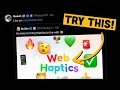 The NPM Package Everyone Is Adding To Their Site Web Haptics