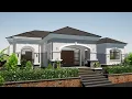Simple Mediterranean House Design 4 Bedroom House tour 100X100 ft