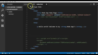 Node js A to Z - 18 Serving HTML Pages