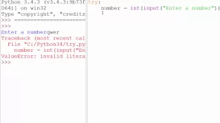 13 Try and except in Python