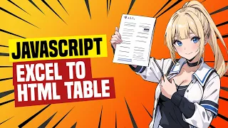Javascript Display Excel In HTML Table Simple Example