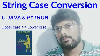 String Case Conversion in C Java and Python