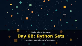 AI Bootcamp Day 6B - Python Sets Unique Collections Set Operations