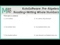 KutaSoftware Pre-Algebra - Reading And Writing Whole Numbers