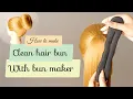 Perfect Hair Bun Tutorial with Bun maker How to get Quick Perfect Bun in Seconds