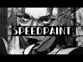 Painting a Bloody Gothic Portrait Art Process