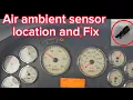 Check engine light caused by outside air ambient temperature sensor - location and fix