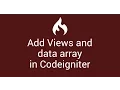 3 How to create view and add data array in codeigniter 3