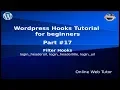 Wordpress Hooks Tutorial for beginners from scratch Simple login filter hooks url title