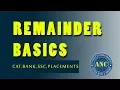 Remainder basics by Mr Anil Nair Extremely useful for CAT Bank SSC Placements