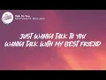 Sam Fender - Talk To You (Lyrics) ft. Elton John