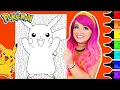 Coloring Pikachu Pokemon Coloring Page Ohuhu Art Markers