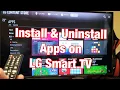 LG Smart TV How to Install Uninstall Apps