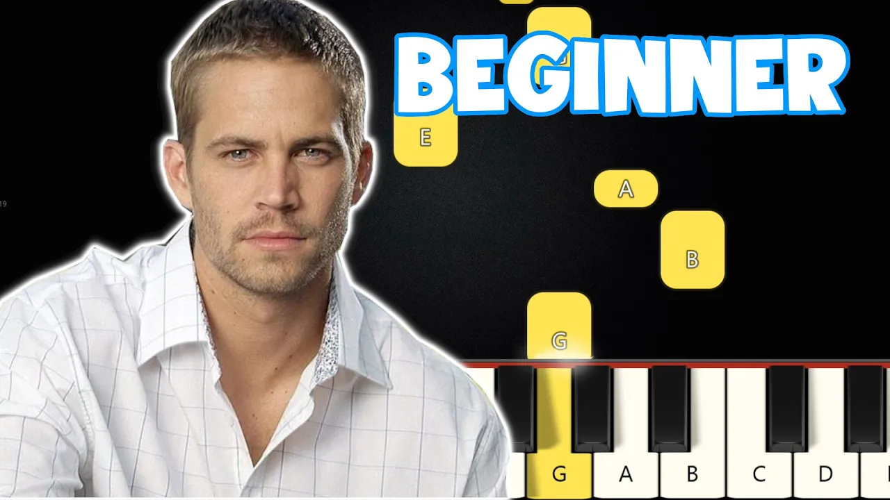 See You Again - Wiz Khalifa ft Charlie Puth | Beginner Piano Tutorial | Easy Piano