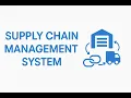 SUPPLY CHAIN MANAGEMENT SYSTEM Java Swing MySQL Java Project