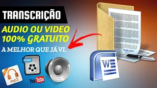 TRANSCREVER QUALQUER ÁUDIO OU VÍDEO PARA TEXTO