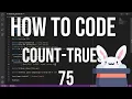 how to code racket 75 - count-trues recursion