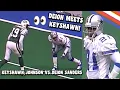 When Deion Sanders MET Keyshawn Johnson WR Vs CB Jets Vs Cowboys 1999 highlights