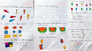 Daily practice worksheet | count the figures | colour using code | connect these similar pictures