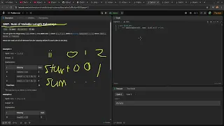 Leetcode easy problem 3427 Sum of Variable Length Subarrays devops python practice