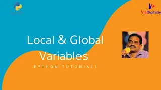Local Variables Global Variables in Python Python tutorials for beginners