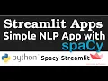 A Simple NLP App with Spacy Streamlit Python