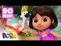 Download Lagu 90 MINUTES of Dora \u0026 Swipers Best Rainforest Rescues! #3 | Dora \u0026 Friends