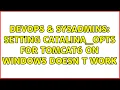 DevOps SysAdmins Setting CATALINA - OPTS for tomcat6 on windows doesn t work 4 Solutions