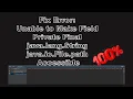 How to Fix Error Unable to Make Field Private Final java lang String java io File path Accessible