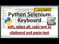 Selenium Python Keyboard Input - Selenium Python Keyboard Actions-Selenium Python Input Text-Selenium