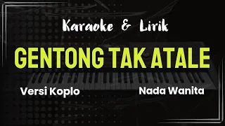 gentong tak atale karaoke nada wanita lagu viral di tiktok cover korg pa700