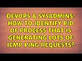 DevOps SysAdmins How to identify PID of process that is generating lots of ICMP ping requests