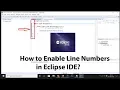How to Enable Line Numbers in Eclipse IDE