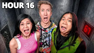 trapped in a broken elevator for 24 hours