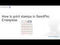 How to print stamp sheets in SendPro Enterprise