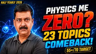 Class 12 Physics Half Yearly 2026 🔥 ZERO to 55+/70 | 23 Most Important Topics