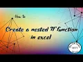 IGCSE ICT 0417 using a nested IF function in a spreadsheet excel
