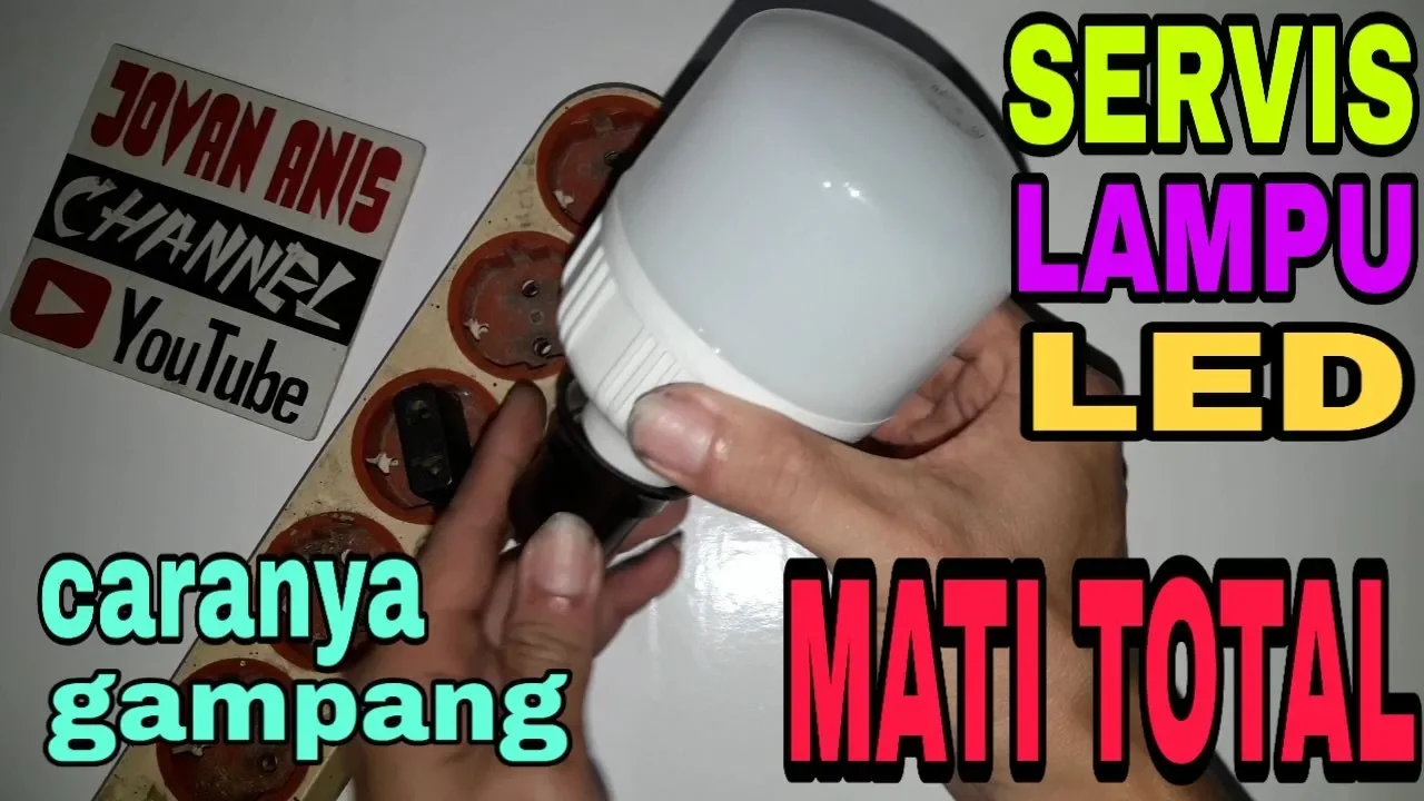 Memperbaiki lampu LED mati//mudah