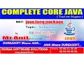 Core Java - java lang package