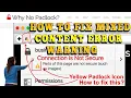 How to Fix Mixed Content Error on my WordPress site EASY FIX