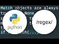 Python regular expressions return