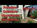 LOWES FREEDOM OUTDOOR LIVINGS PICKET FENCE WATCH BEFORE YOU BUY FOR 1 MAN INSTALLATION PHILA TV