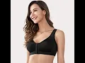 Best DELIMIRA Women s Full Coverage Front Closure Wire Free Back Support Posture Bra for 2021