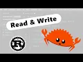 Files Read Write Rust Lang